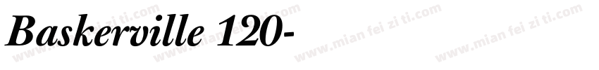 Baskerville 120字体转换